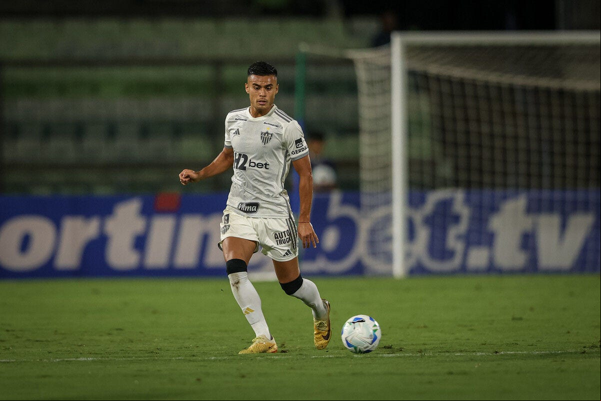 Fausto Vera em jogo do Atlético contra o Caracas, pela Copa Sul-Americana